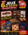 PACK 6 JEUX DE SOCIété