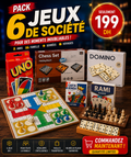 Pack 6 jeux de société